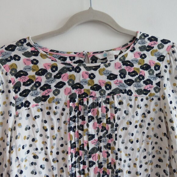 BODEN Hotchpotch Pintuck Shift Dress Floral Poppy Meadow Feminine Boho Size US 6 - Picture 3 of 15